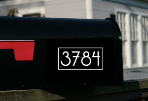 Modern Mailbox Numbers