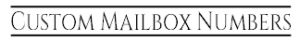 Custom Mailbox Numbers Logo