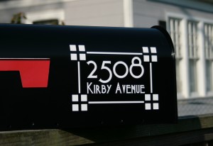 Craftsman Style Full Address Mailbox Numbers