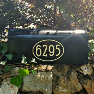Beige Mailbox Numbers